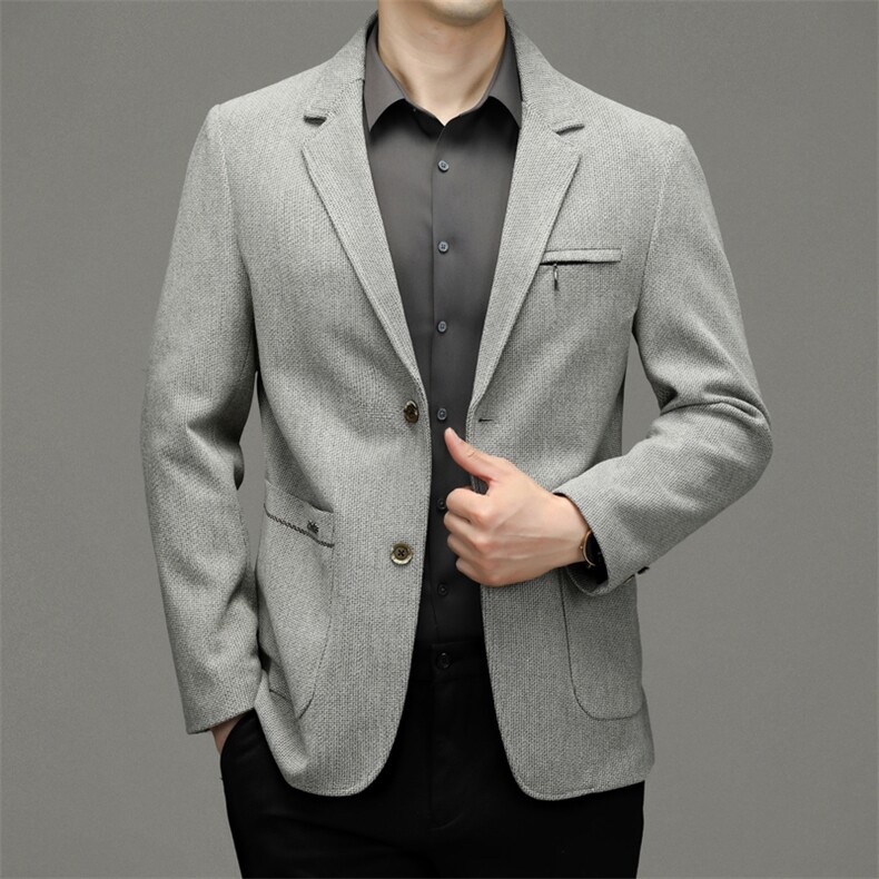 西服男2023春季西服男潮流中年休闲宽松便西外套男装JZ309-P150图片