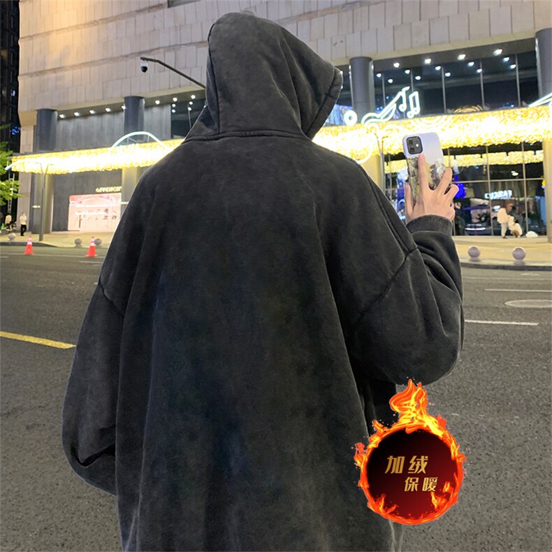 直播品质500克重磅美式做旧水洗卫衣SL1537-常规特P55加绒特P65,男装卫衣,电商A486
