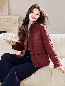 长期现货妈妈装外套女短款2026春秋冬薄棉棒球服洋气轻薄夹棉服图片
