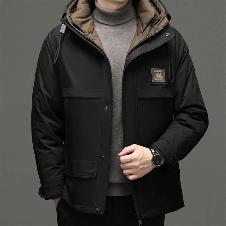 JMX211秋冬新款2023年男士休闲羽绒服加厚保暖夹克外套P283图片