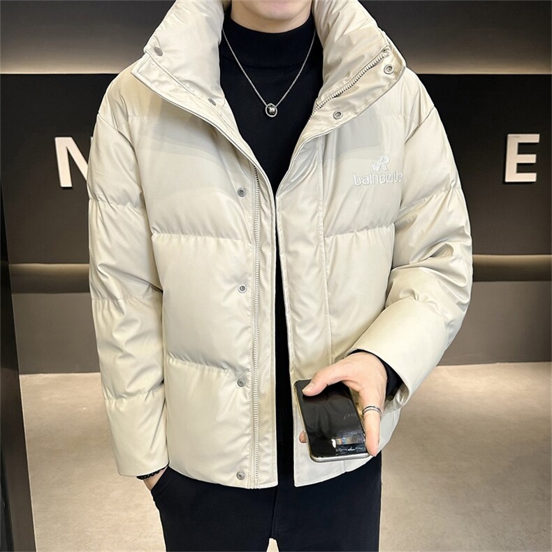 高品质新标90白鸭绒冬季新款店主风纯色刺绣羽绒服男23857-P300,男装羽绒服,电商A413