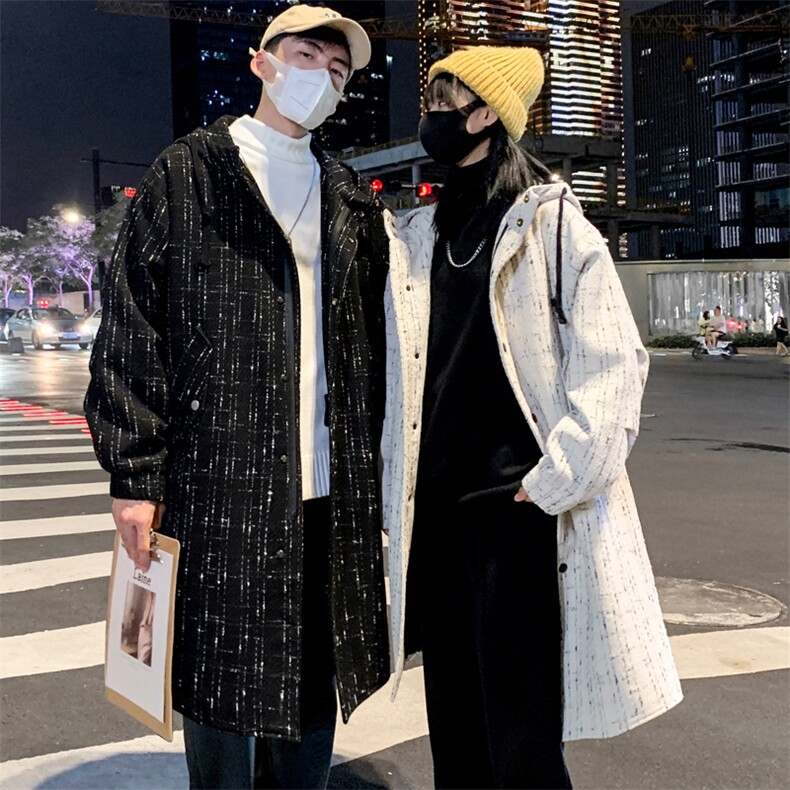 小香风长年大货风衣男中长款呢大衣男F068款P135情侣B,男装风衣,星座401