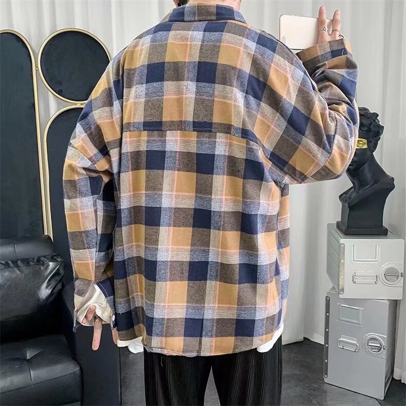 长袖衬衫男港风日系外套C0001P29，男装衬衫，星座1116-2