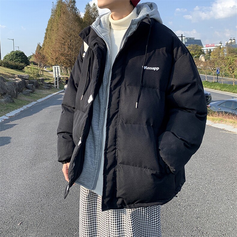 假两件棉服男连帽外套冬季港风ins棉衣学生面包服w1921-p85,男装棉衣,星座412-3