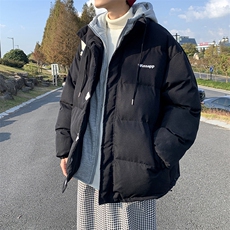 假两件棉服男连帽外套冬季港风ins棉衣学生面包服w1921-p85，男装棉衣，星座412-3