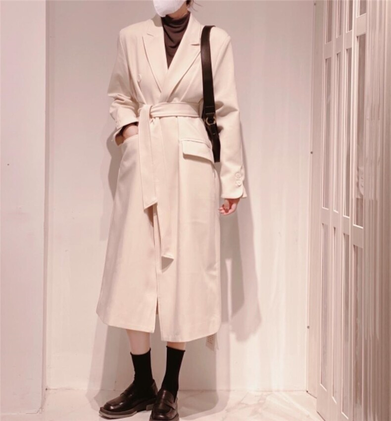长款西装外套，女装西装，驿谷