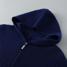 2025秋冬百搭加厚元宝针帽衫针织衫，男装针织衫/毛衣，嘉日羊绒