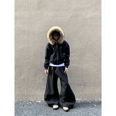 美式复古毛领座山雕棉服外套男冬季新款潮牌高级感加厚派克服棉衣，男装棉衣，四季星座505