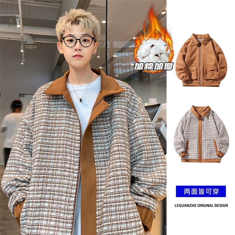 2023 HJ23542加厚 外景大码两面穿加棉夹克M-5X HJ23788-P140图片