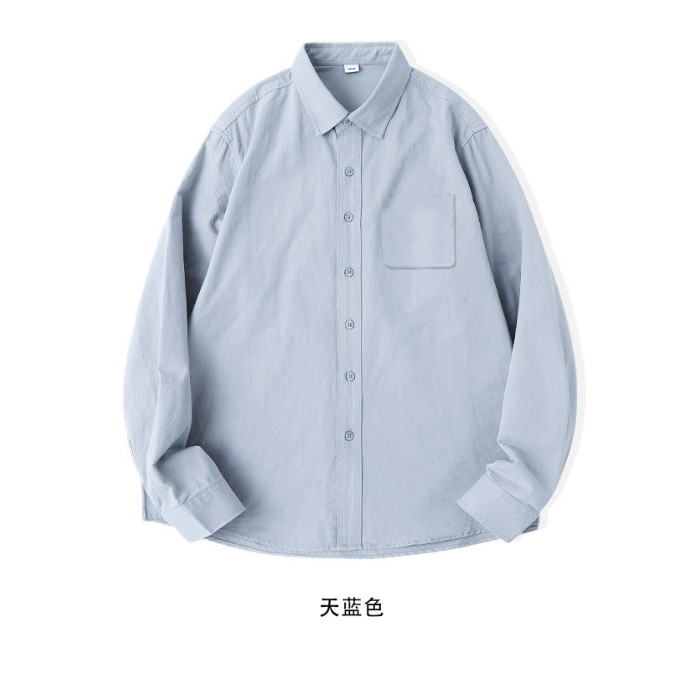 TC646-P45糖果色轻奢高级纯棉正肩衬衫夏季薄款衬衣长袖上衣外穿,女装衬衫,星座617A-2