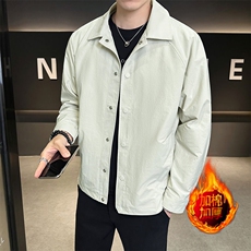 加棉加厚休闲翻领百搭潮流男士夹克外套棉服NM831-P95，男装夹克，星座310B-3