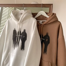 350g华棉潮牌印花连帽卫衣男女休闲春秋宽松时尚上衣5188-P43网图，男装卫衣，电商B245