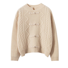 时尚儿童毛衣女童秋冬新款加厚保暖针织衫洋气打底衫甜美公主风，童装毛衣，宏杨羊绒