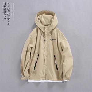 14春季新款户外夹克男 港风复古连帽冲锋衣外套J96 P70图片