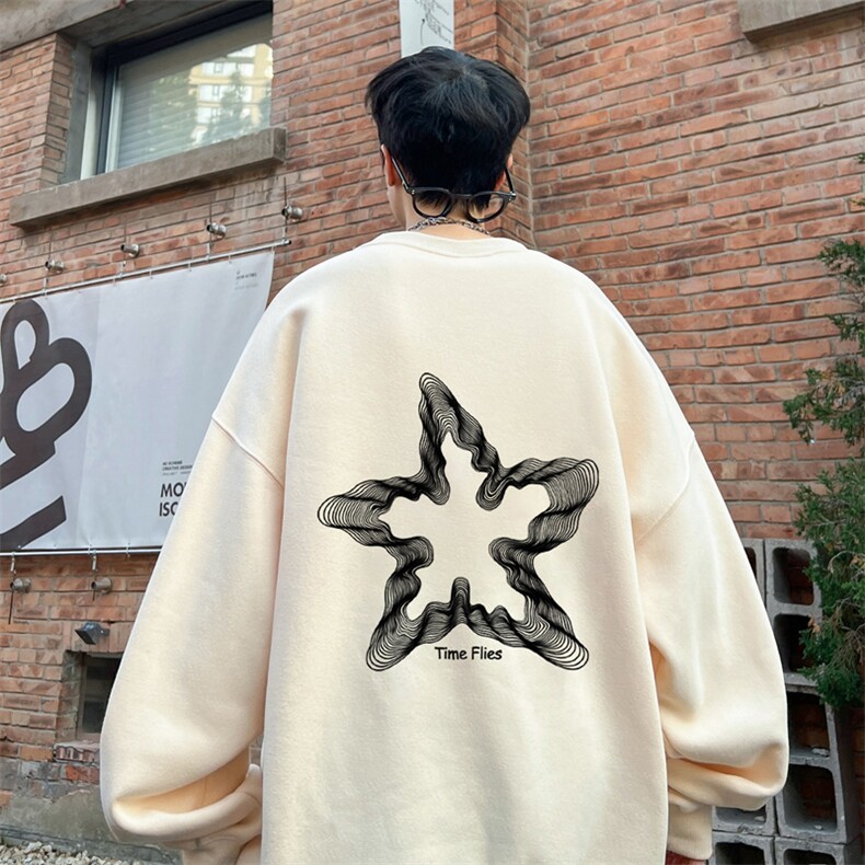 ！ 圆领卫衣男装港风长袖T恤男外套男WY174-P28图片