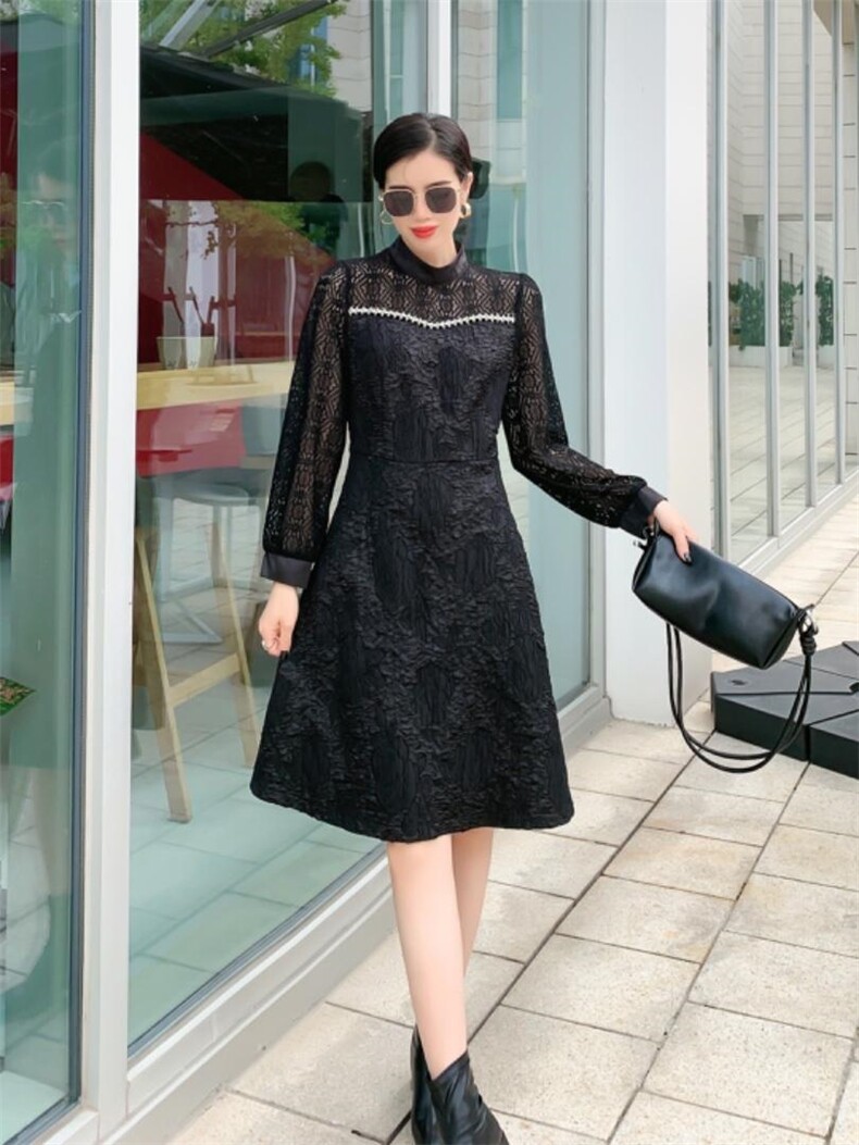 秋装新款连衣裙，女装连衣裙，艾伊贝雪