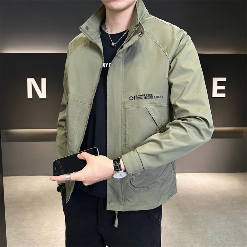 2026春秋新款夹克外套男士立领衣服潮流新品男装上衣,男装夹克,电商A225