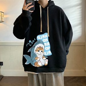 纯棉连帽卫衣男大码运动帽衫宽松薄WY2217-P35 加绒款-P40图片