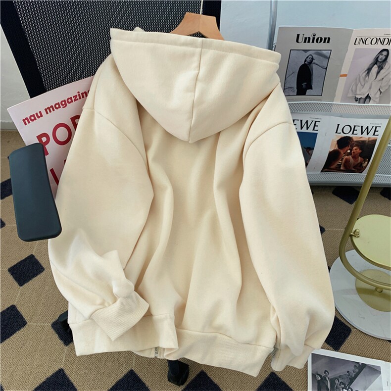 【320克加绒】秋冬新款加绒加厚美式复古连帽宽松外套E693-P55,女装短外套,星座911-2(原星座613-2）