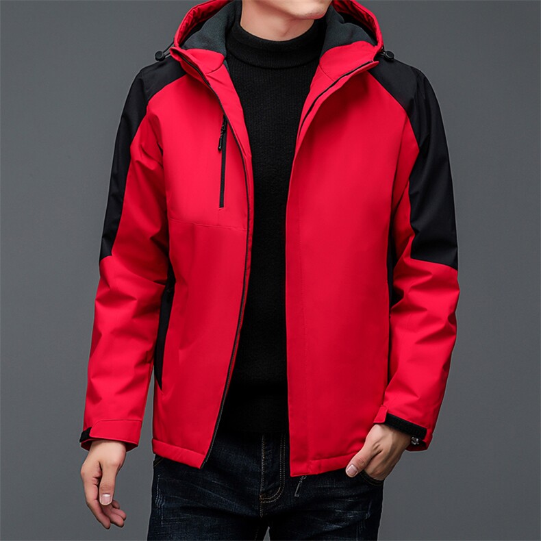 2022男士冬季夹克新款加厚保暖冲锋衣户外登山服上衣外套男装,男装夹克,钱塘6003（原4033）