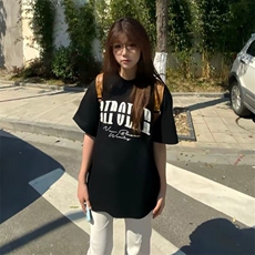 万针全刺绣工艺抖音得物高品质260克重磅纯棉双纱美式高街短袖T恤，男装T恤，电商A486