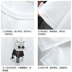 Q11044-P30春夏季七分袖t恤男大码五分袖男短袖中袖展架，男装T恤，电商A040A
