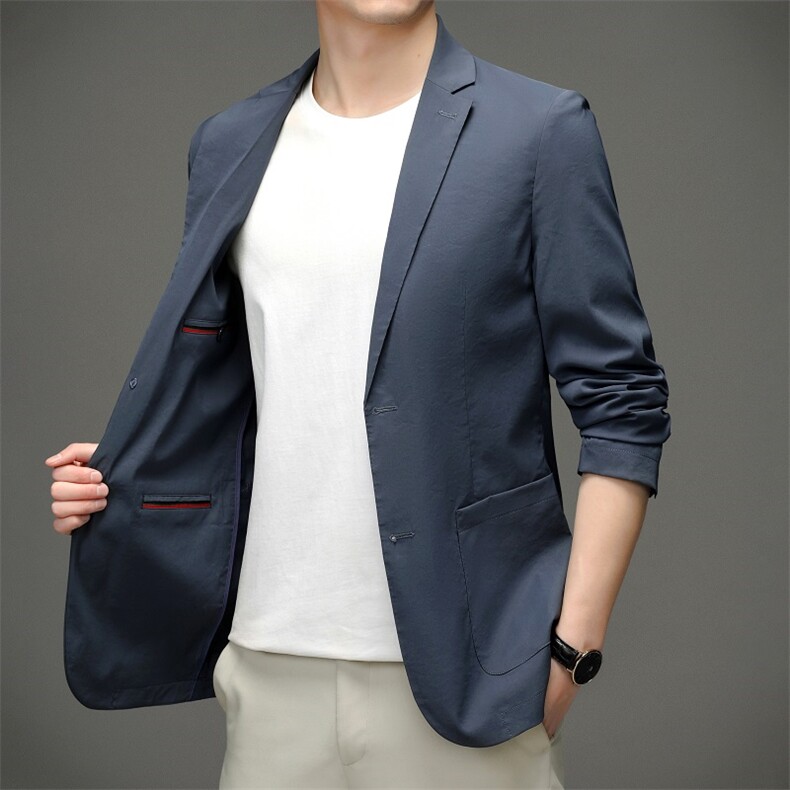 春秋西装男士外套宽松中青年商务便西上衣休闲西服YYA33610-P180,男装西服,星座1105-3