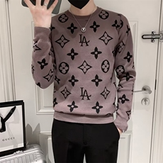 网红痞帅圆领毛衣男韩版修身精神小伙保暖针织衫秋冬季上衣服S216，男装针织衫/毛衣，星座1116A-2（原606A-1）