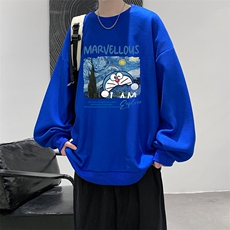 5XL华夫格卫衣男大码胖子圆领长袖t恤HW76391-P30加绒款-P40，男装卫衣，电商A040