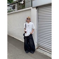 美式时尚休闲高质量重磅夏季手工珠短袖，男装T恤，四季星座505