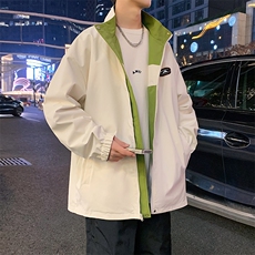 新款现货户外双面穿立领夹克男冲锋衣外套JK901-P75，男装夹克，星座1204-3