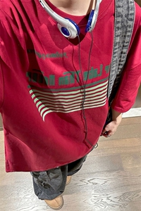 1中性条纹印花设计潮大码M-5XL短袖T恤男DT77773P18块特价控38图片