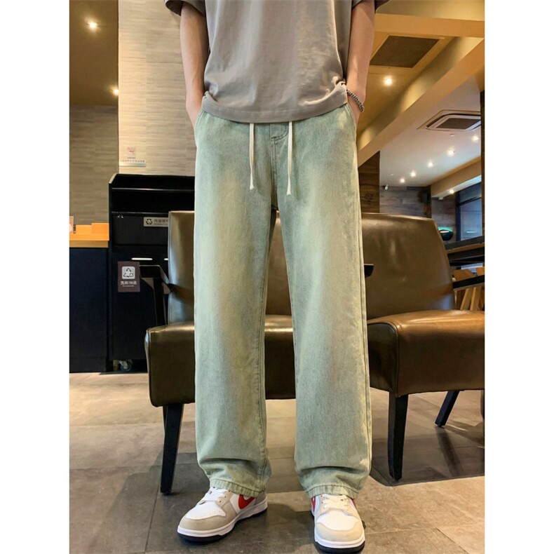 TP28美式潮流高街2026新款秋冬装宽松直筒牛仔裤男款休闲，男装牛仔裤，星座302A-2