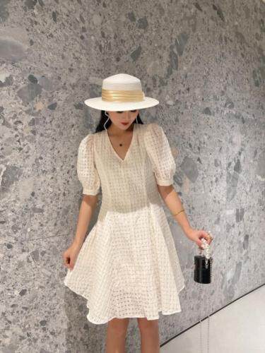 夏季新款韩版连衣裙,女装连衣裙,米壹