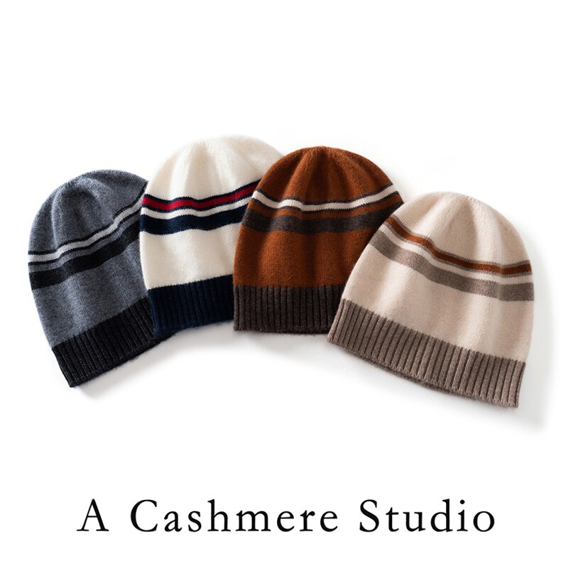 2025年时尚百搭通勤简约休闲三色形保暖帽，帽子，蒙娇羊绒