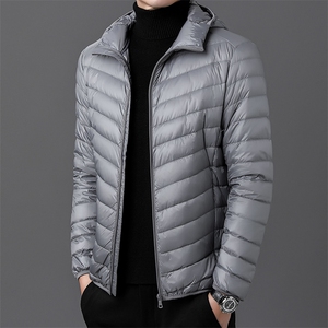 达标50绒 轻薄羽绒服外套男连帽秋冬中青年男士休闲百搭YR910-P75图片