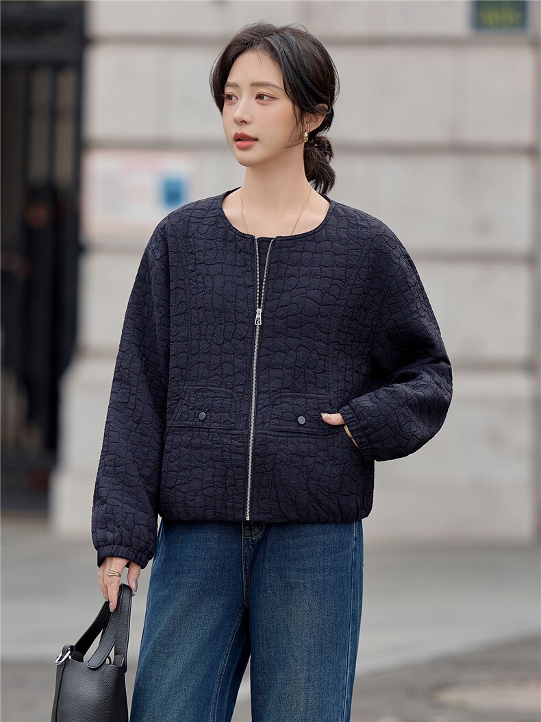 小个子宽松短款外套女2026秋新款长袖棒球服休闲百搭夹克服,女装短外套,梦懿尔
