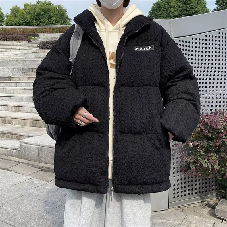 2023冬季新款设计感宽松情侣面包服韩版潮流外套服男W6518-P90,男装棉衣,星座512-3