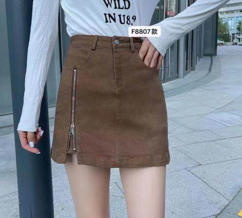 2021秋装夏款拉链牛仔裙裤,其它,8+9