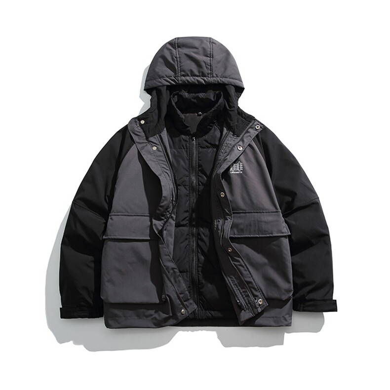 2026冬季新款男日系潮牌白鸭绒三合一羽绒服加厚外套YR22-F259,男装羽绒服,电商A101（原外27）