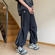 美式机能束脚裤男hiphop街头痞帅宽松休闲阔腿工装长裤MK162-P40，男装休闲裤，星座1008