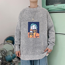 M19042-P45加绒款-P65加厚加绒毛衣男大码毛线衣男针织衫男线衫，男装针织衫/毛衣，电商A040