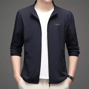 冰丝防晒衣男透气薄款男防晒服上衣立领男士夹克外套薄款MSNA663