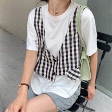 沐沐2022假两件上衣！，其它，沐·沐