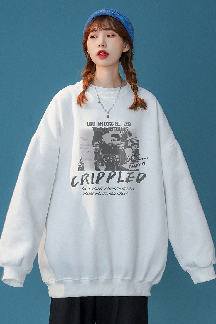 2023春装新款美式hiphop连帽卫衣高街潮流宽松卫衣W157P30控48,男装卫衣,A247A