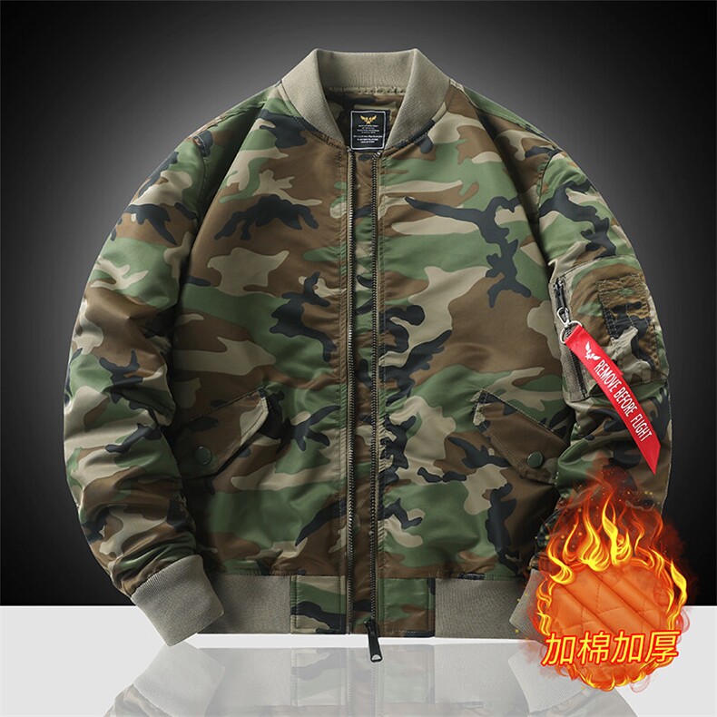 迷彩色加棉美式潮牌宽松版型飞行服时尚潮牌户外运动休闲,男装夹克,星座210-5(原414-2)