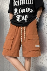 美式复古工装短裤男夏季薄款宽松阔腿潮牌五分裤子-A881TP35控58，男装牛仔裤，电商B241