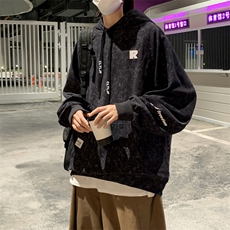 男卫衣春秋款2025新款青少年潮宽松初高中学生美式连帽外套男，女装短外套，星座601-2