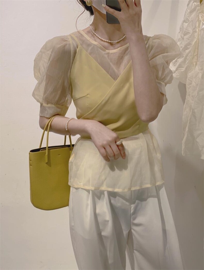 韩系两件套小衫，其它，驿谷