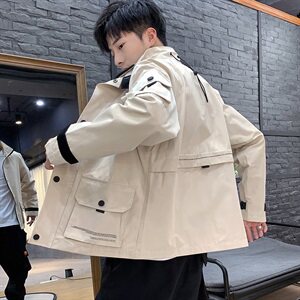 2021春秋季新店主风日系大码男大口袋休闲夹克外套佳乐J963-P65图片